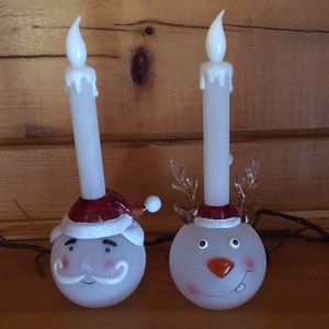 Holiday Candles with Timer - New